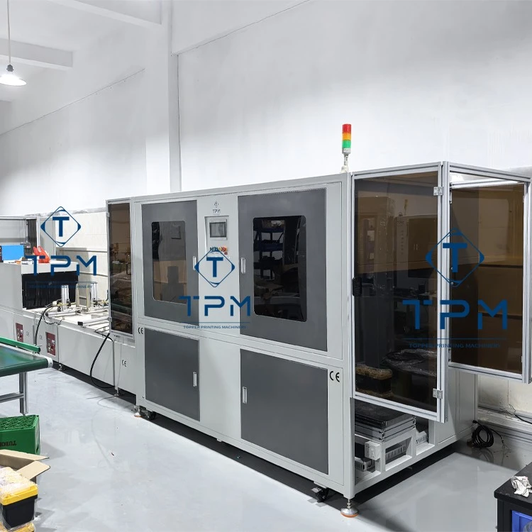 Automatic Rotary 4 Sides Screen Printing For Boxes And Crates