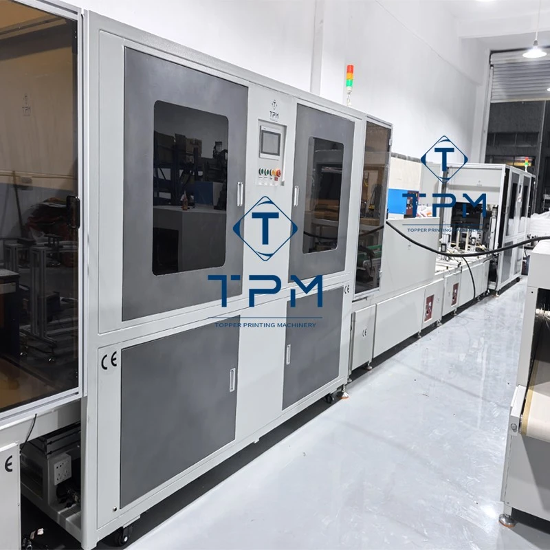 Automatic Rotary 4 Sides Screen Printing For Boxes And Crates
